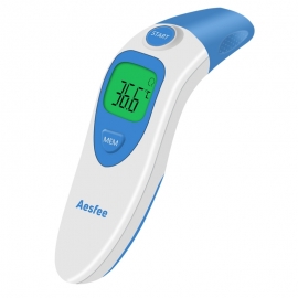 Infrared Forehead and Ear Thermometer for Baby, 3 in 1 Instant Read Digital Thermometer Professional Medical for Child, Kids, Adults and Object, Fever Indicator, FDA Approved
