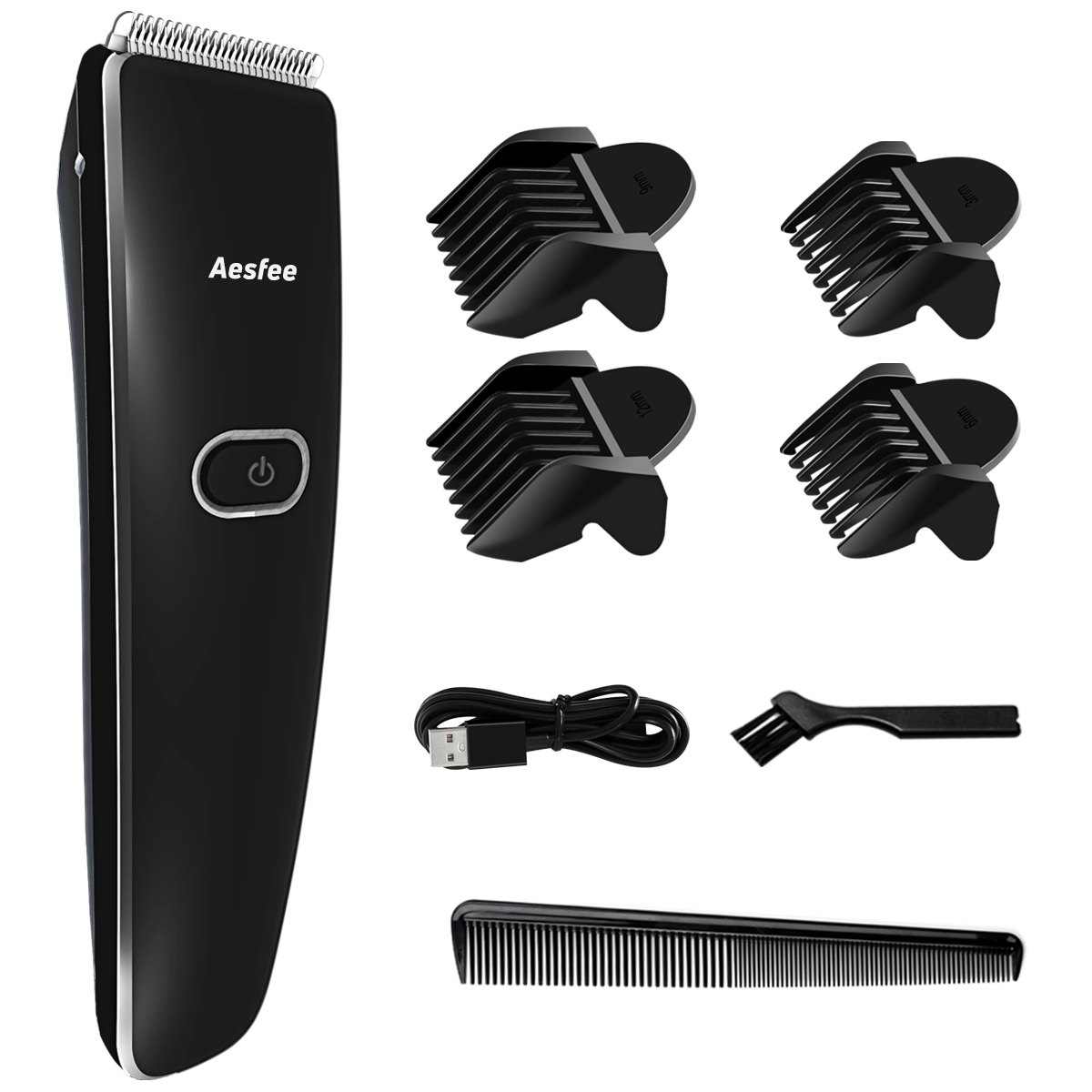Hair Clipper Cordless Hair Cutting Machine, Professional Hair Clippers Set Rechargeable Hair Trimmer Beard Shaver Electric Haircut Kit with Stainless Steel Blades for Men, Kids, Family Use